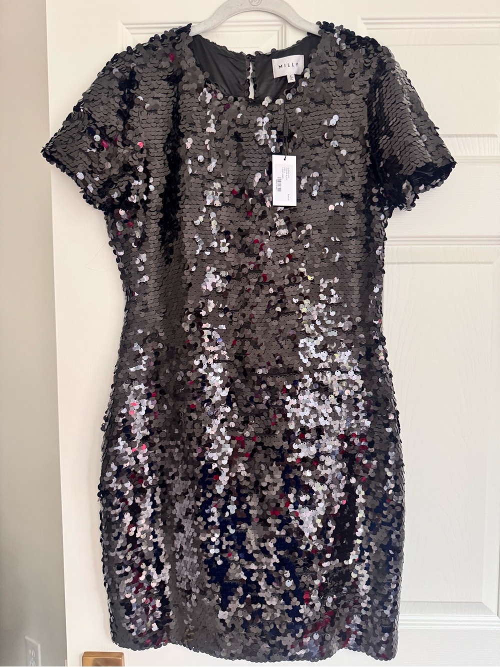Milly Little Black Sequin Dress - Brand New With Tags